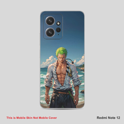 VYBE The Smart Choice Redmi Note 12 Zoro Mobile Skin Mobile Skin(Metallic Blue B38)