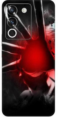 Vcare GadGets Dark Red Vivo Y200 5G Mobile Skin(Multicolor)
