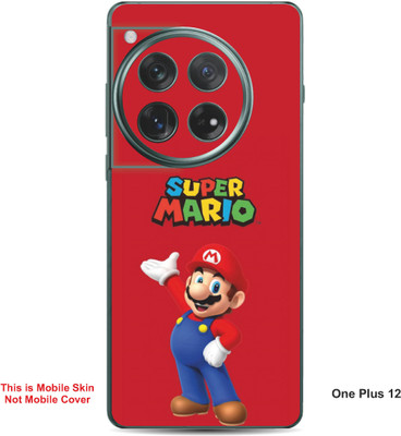 VYBE The Smart Choice One Plus 12 Super Mario Embossed Mobile Skin(Engine Red 28)