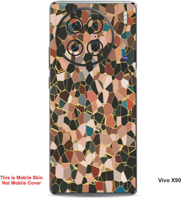 VYBE The Smart Choice Vivo X90 Pattern Embossed Mobile Skin(Oyster Pink 16)