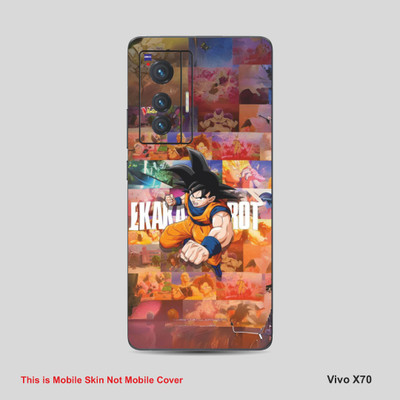 VYBE The Smart Choice Vivo 70X Goku Mobile Skin Mobile Skin(Dull Brown 14)