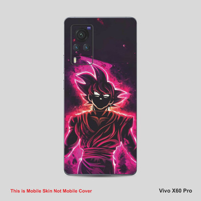 VYBE The Smart Choice Vivo X60 Pro Goku Mobile Skin Mobile Skin(Wine Berry A6)