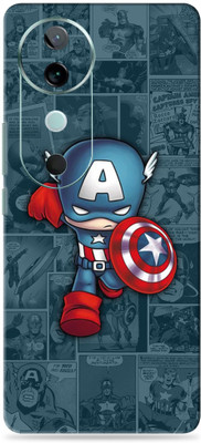 WeCre8 Skin's vivo V40 5G Ultra Premium Vinyl Mobile Skin (Multicolor) Mobile Skin(Captain-Art)