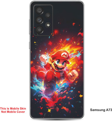 VYBE The Smart Choice Samsung A73 Super Mario Embossed Mobile Skin(Lava Red 3)