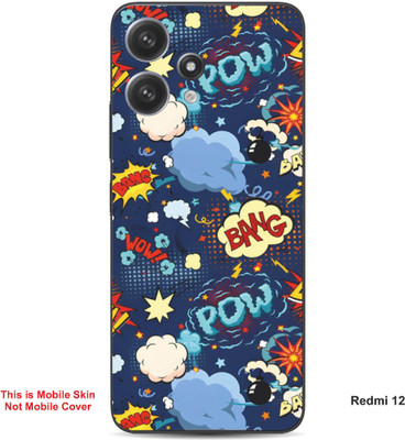 VYBE The Smart Choice Redmi 12 Pow Embossed Mobile Skin(Glacier Blue A1)