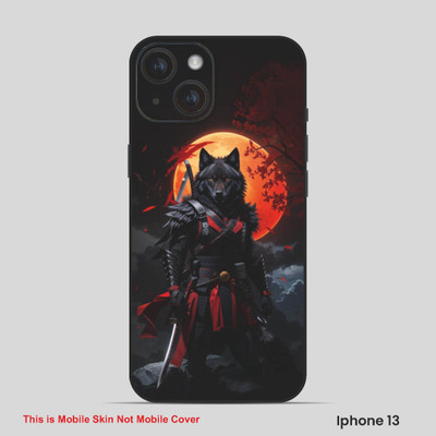 VYBE The Smart Choice iPhone 13 Fox Embossed Mobile Skin(Gunmetal 3)