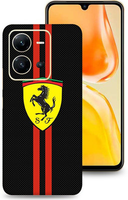 WeCre8 Skin's Vivo V25 5G Mobile Skin(Ferrari Logo Image Multicolor Mobile Skin With Cleaning Wipe)