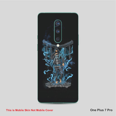 VYBE The Smart Choice One Plus 7 Pro Hidden Face Mobile Skin Mobile Skin(Bluish Cyan 8)