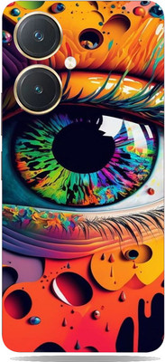 SkinoMania Vivo y27 Mobile Skin(Eye abstract Multicolor Mobile Skin)