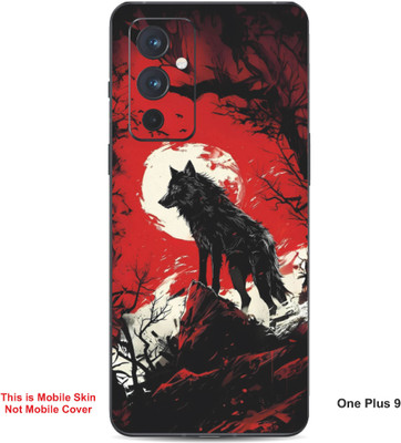 VYBE The Smart Choice One Plus 9 Wolf Embossed Mobile Skin(Persian Red 25)