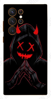 LAMHA Samsung Galaxy S23 Ultra 5G, samsung galaxy s23 ultra 5g Mobile Skin(Ultra Super Black Devil Wrap Sticker With High Matte Finish.)