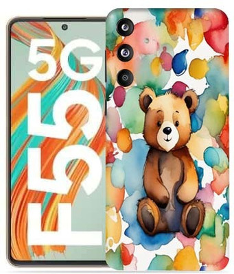 OggyBaba Samsung Galaxy F55 5g Mobile Skin(Bear painting)