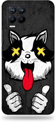 LAMHA Realme 8 Mobile Skin(Ultra Super Crazy Cat Skin With High Matte Finish.)