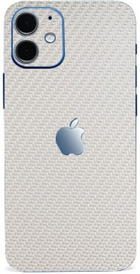 AsSkin Apple iPhone 12 Mobile Skin(White Carbon Fiber Skin With High Matte Finish)