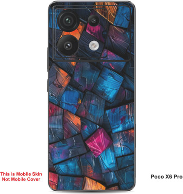 VYBE The Smart Choice Poco X6 Pro Abstract Embossed Mobile Skin(Sea Turtle Green 1)