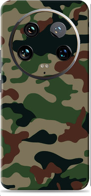 SkinoMania Xiaomi 14 Ultra Premium Vinyl Mobile Skin (Multicolor) Mobile Skin(Green Camo)