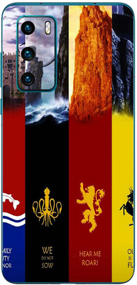 FCS Huawei P40 4G Printed Back skin Mobile Skin(Names)
