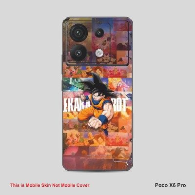 VYBE The Smart Choice Poco X6 Pro Goku Mobile Skin Mobile Skin(Dull Brown B24)