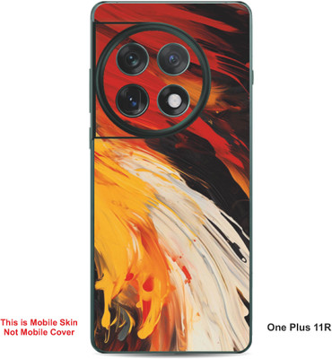 VYBE The Smart Choice One Plus 11R Art Embossed Mobile Skin(Burnt Umber A12)