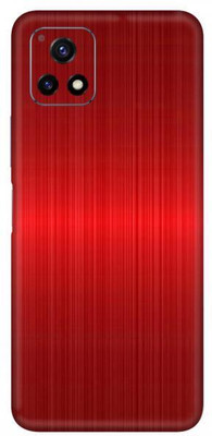 Vcare GadGets Red Titanium vivo Y72 5G Mobile Skin(Red Titanium)