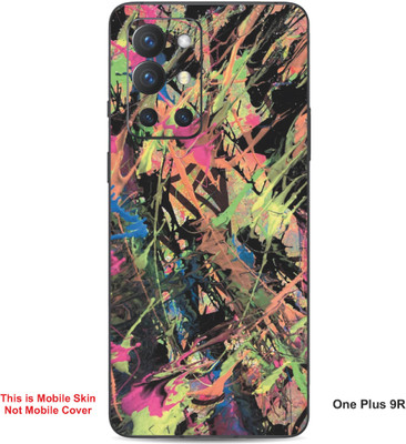 VYBE The Smart Choice One Plus 9R Abstract Embossed Mobile Skin(Ball Blue A6)