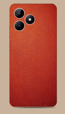 SkinoMania Realme C53 Mobile Skin(Red-Leather Mobile Skin)