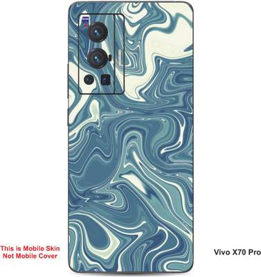 VYBE The Smart Choice Vivo X70 Pro Abstract Embossed Mobile Skin(Smalt Blue 13)