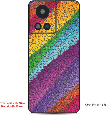 VYBE The Smart Choice One Plus 10R Art Embossed Mobile Skin(Ebony Clay A9)