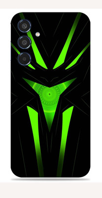 SkinoMania Samsung Galaxy M35 5G Mobile Skin(Black Green Abstract)