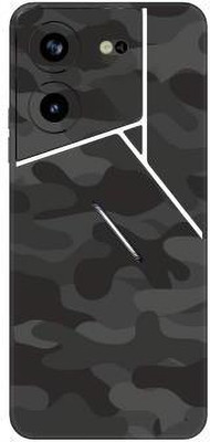 Vcare GadGets Pova 5 Pro (5G) Mobile Skin(Dark Grey & Grey)