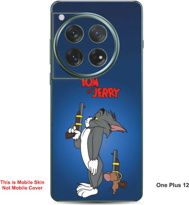 VYBE The Smart Choice One Plus 12 Tom & Jerry Embossed Mobile Skin(Fun Blue 28)