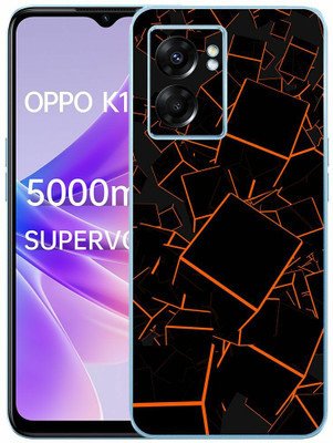 FCS OPPO K10 5G Printed Back skin Mobile Skin(Box Orange Skin)