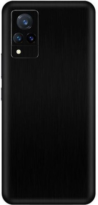 Vcare GadGets Brushed Black vivo V21 5G Mobile Skin(Brushed Black)