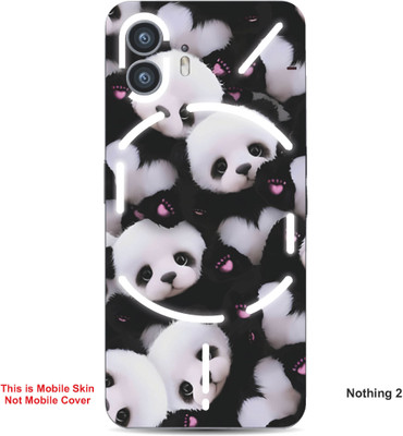VYBE The Smart Choice Nothing 2 Panda Embossed Mobile Skin(Black & White 6)