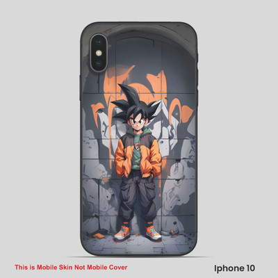 VYBE The Smart Choice iPhone 10 Goku Embossed Mobile Skin(Purple Haze 12)
