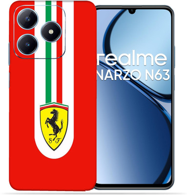 OggyBaba OggyBaba Realme Narzo N63 Mobile Skin(Red Ferrari)