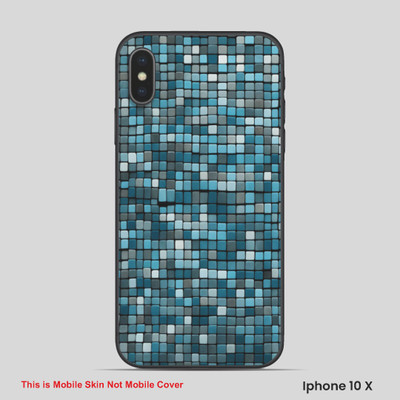 VYBE The Smart Choice iPhone 10X Pattern Mobile Skin(Moonstone Blue 5)