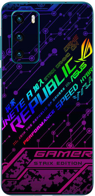 FCS Huawei P40 4G Printed Back skin Mobile Skin(Game On)