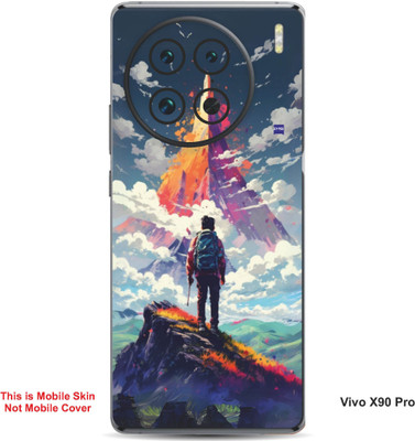 VYBE The Smart Choice Vivo X90 Pro Art Embossed Mobile Skin(River Bed 17)