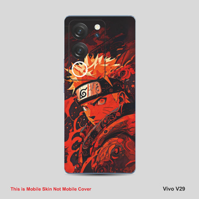 VYBE The Smart Choice Vivo V29 Naruto Mobile Skin Mobile Skin(Reddish Orange A2)
