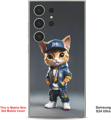 VYBE The Smart Choice Samsung S24 Ultra Super Cat Embossed Mobile Skin(Gravel 15)