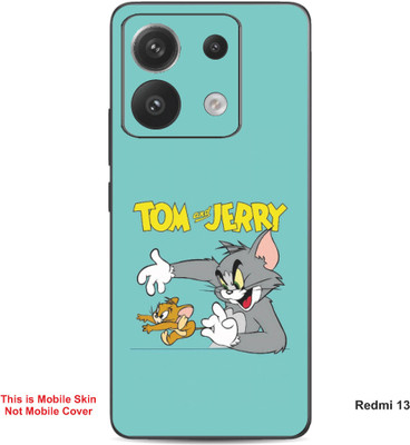 VYBE The Smart Choice Redmi 13 Tom & Jerry Embossed Mobile Skin(Lights Blue A1)