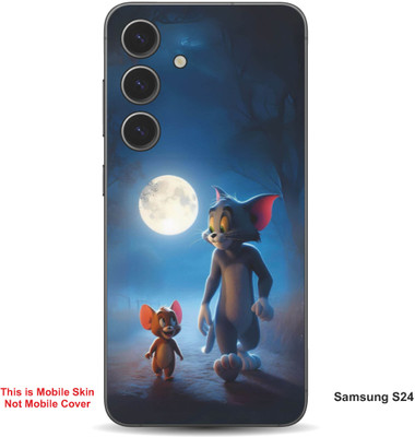 VYBE The Smart Choice Samsung S24 Tom & Jerry Embossed Mobile Skin(Dark Slate Grey 14)