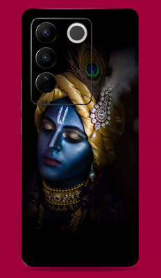 SkinoMania Vivo V27 Pro 5G Mobile Skin(Multicolor Blue-Krishna)