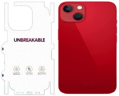 A3sprime Unbreakable Soft Transparent Back and Side Skin Protector for iPhone 13 Mini Mobile Skin(Transparent)