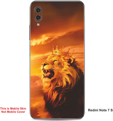 VYBE The Smart Choice Redmi Note 7 S Lion Embossed Mobile Skin(Brownish Orange 12)