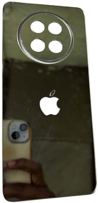 TWUAOP REALME 12X 5G MOBILE SKIN ACRYLIC SHEET MIRROR BACK PANNEL APPLE Mobile Skin(Silver)