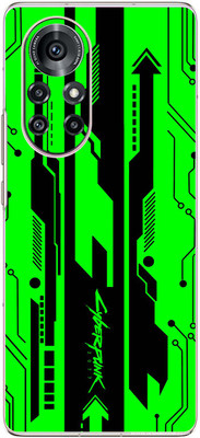 FCS Huawei nova 8 Pro 4G Printed Back skin Mobile Skin(Cyber Punk Green)