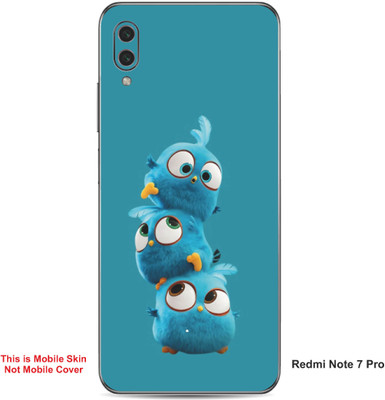 VYBE The Smart Choice Redmi Note 7 Pro Jay,Jake & Jim Embossed Mobile Skin(Sea Blue A1)