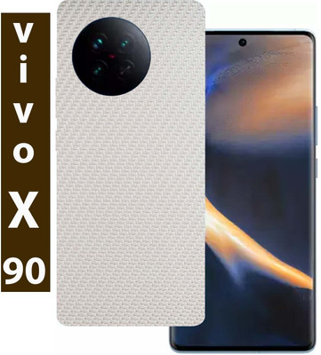 BugguSkin Vivo X90 Mobile Skin(Ultra Super Carbon Fiber White Skin With High Matte Finish.)